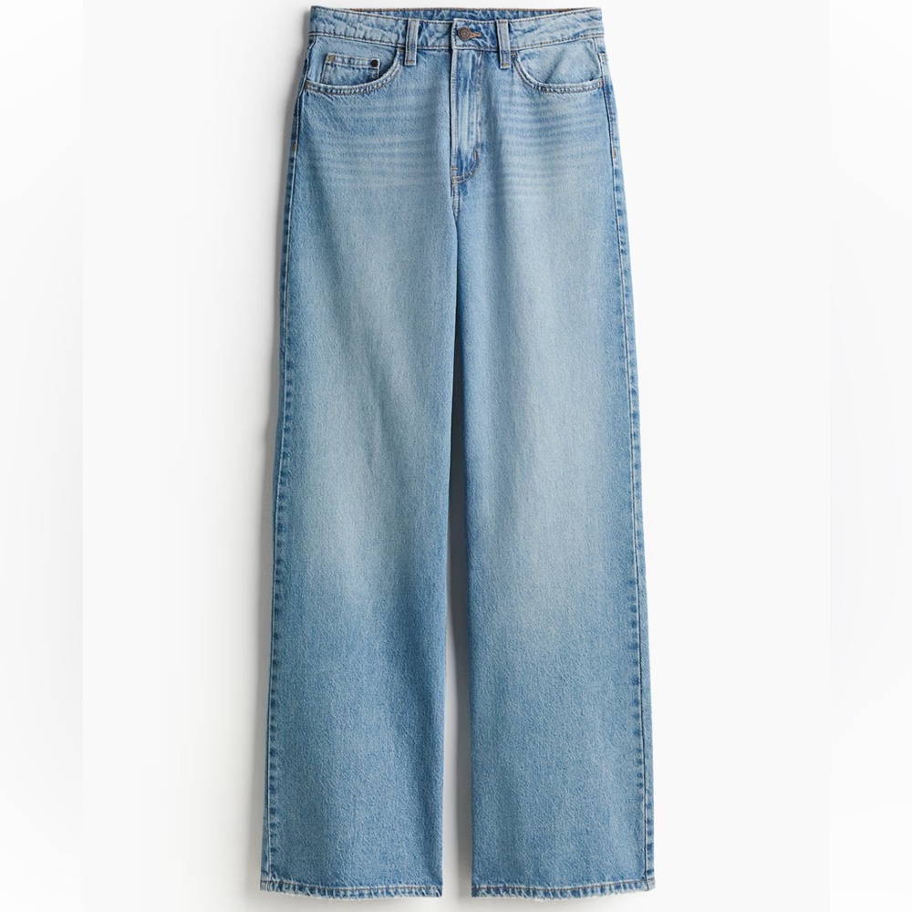 Ultra high rise wide leg jeans